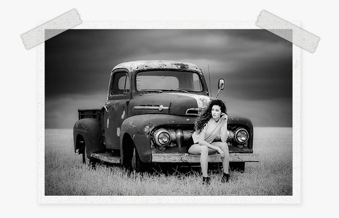 Free black and white Photoshop actions