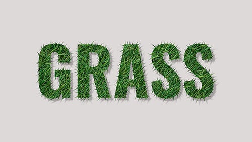 grass text effect tutorial