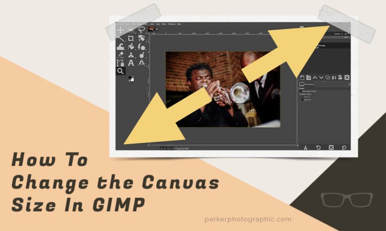 change canvas size in GIMP