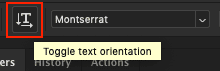 toggle text orientation